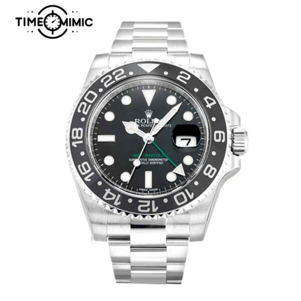 Replica Rolex GMT-Master II 116710LN-40mm Black Dial super clone watch