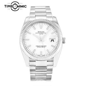 Supper replica Rolex Oyster Perpetual Date 115234-34mm Fake Watches clone