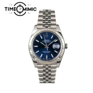 Supper replica Rolex Datejust 126334-41mm Blue Dial Fake Watches clone