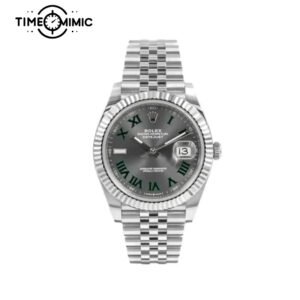 Supper replica Rolex Datejust Wimbledon 126334-41mm Grey dial Fake Watches clone