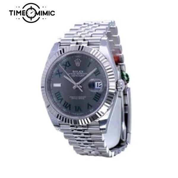Supper replica Rolex Datejust Wimbledon 126334-0022 Jubilee 41mm Fake Watches clone - Image 2