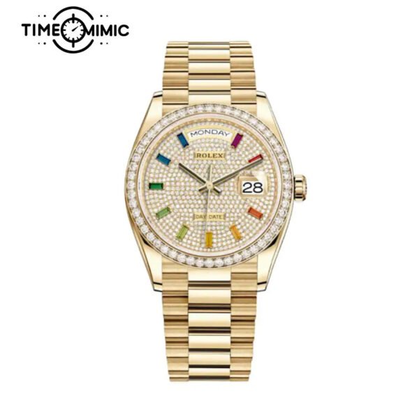 Supper replica Rolex Day-Date 128348RBR-36mm Fake Watches clone
