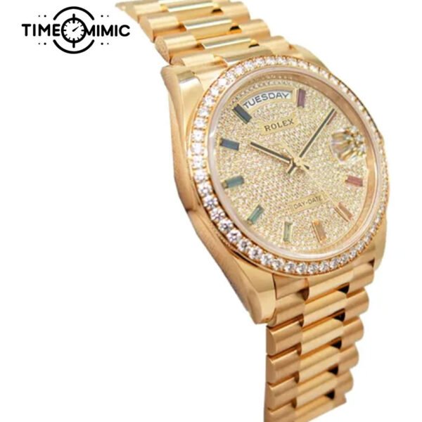 Supper replica Rolex Day-Date 128348RBR-36mm Fake Watches clone - Image 4