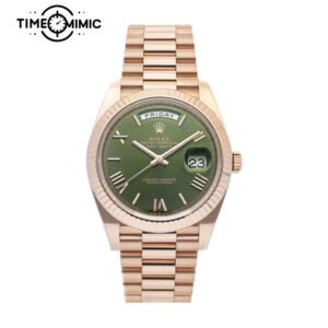 Super replica Rolex Day-Date 228235-40mm Green Dial Fake Watches clone