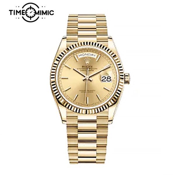Super replica Rolex Day-Date 228238-40mm gold diamond watches Fake Watches clone