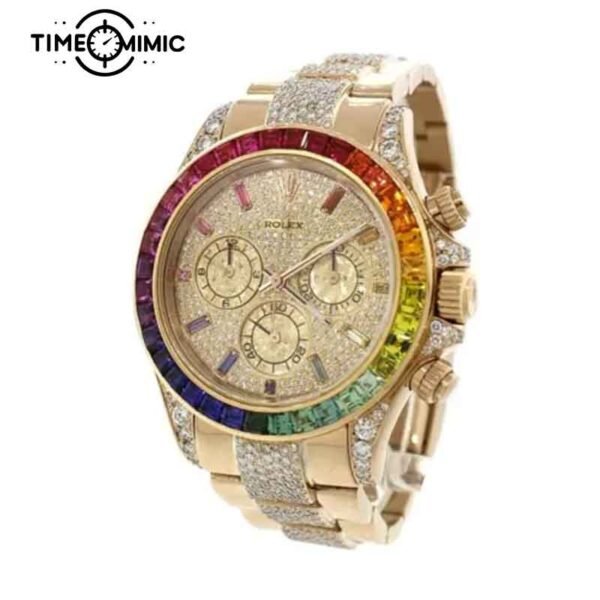 Supper replica Rolex Daytona 116595RBOW Diamond Rainbow-40mm Fake Watches clone - Image 3
