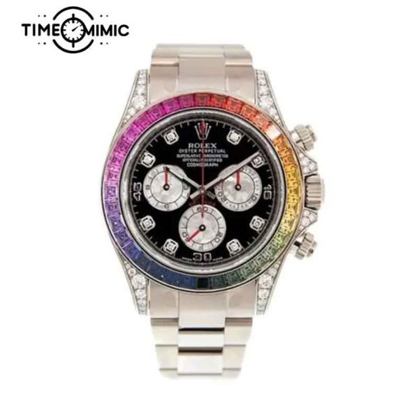 Supper replica Rolex Daytona 116599RBOW Diamond Rainbow-40mm Fake Watches clone