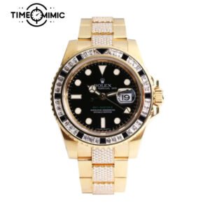 Replica Diamond Rolex GMT-Master II Black Dial super clone watch