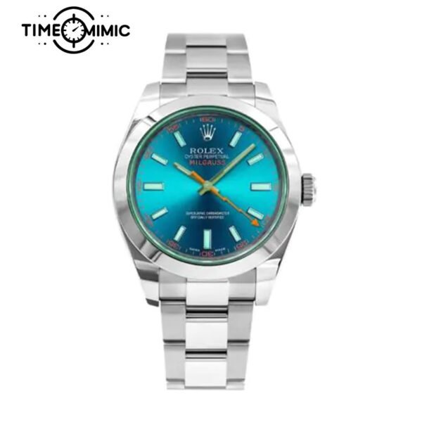 Supper replica Rolex Milgauss 116400GV-40mm Lightning green dial Fake Watches clone