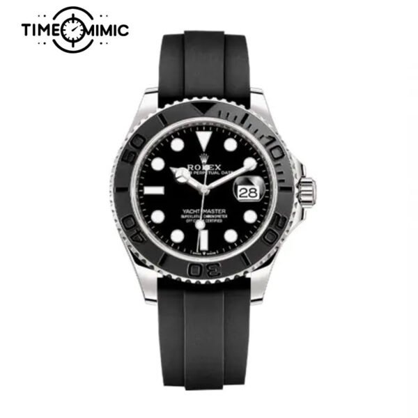 Supper replica Rolex Yacht-Master 226659-42mm Black Dial Fake Watches clone