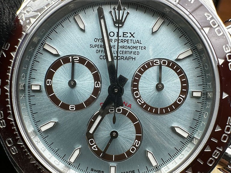 Replica Rolex Daytona Super Clone Watches ice-blue dial