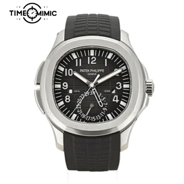 Super replica Patek Philippe Aquanaut 5164A-001 40.8mm Black Dial Fake watch clone