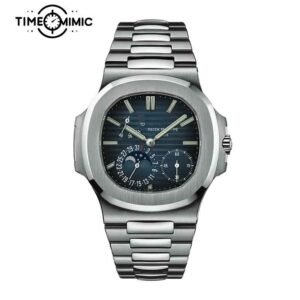 Super replica Patek Philippe Nautilus 5712/1A-40mm Blue Dial Fake Watches clone