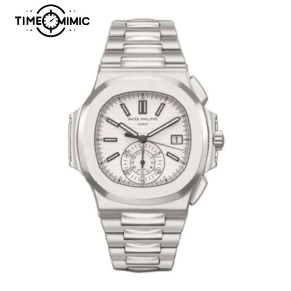 Super replica Patek Philippe Nautilus 5980/1A-40.5mm White Dial Fake Watches clone