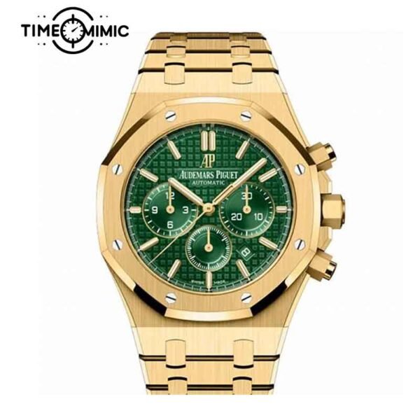 Super replica Audemars Piguet Royal Oak 26331BA.OO.1220BA.02 41mm Green Dial Fake Watches clone