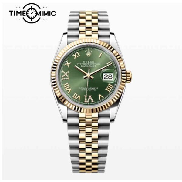 Replica Rolex Datejust 126233-36mm Green Dial Fake Watch clone