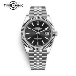 Supper replica Rolex Datejust 126334-41mm Black dial Fake Watches clone