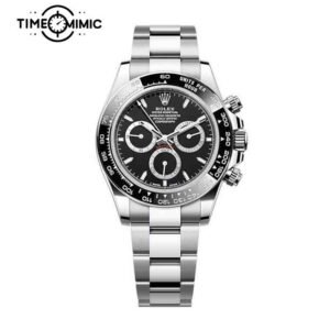 Supper replica Rolex Daytona 126500-40mm Black Dial Fake Watches clone