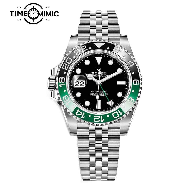 Rolex GMT-Master II 126720VTNR-40mm Sprite Bezel Left Black Dial super clone watch