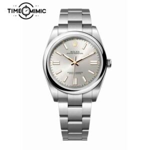 Replica Rolex Oyster Perpetual Silver 124300-41mm Fake Watch clone