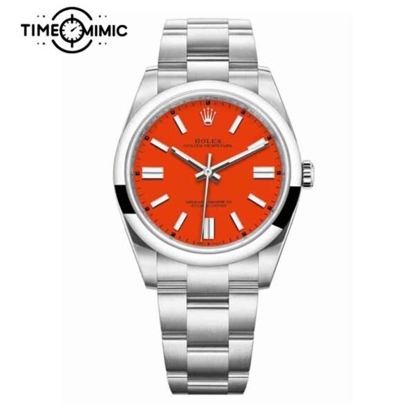 Replica Rolex Oyster Perpetual Red 124300-41mm Fake Watch clone