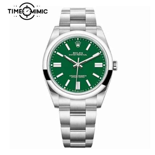 Replica Rolex Oyster Perpetual Green 124300-41mm Fake Watch clone