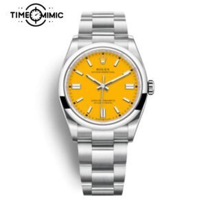 Replica Rolex Oyster Perpetual Yellow 126000-36mm Fake Watch clone