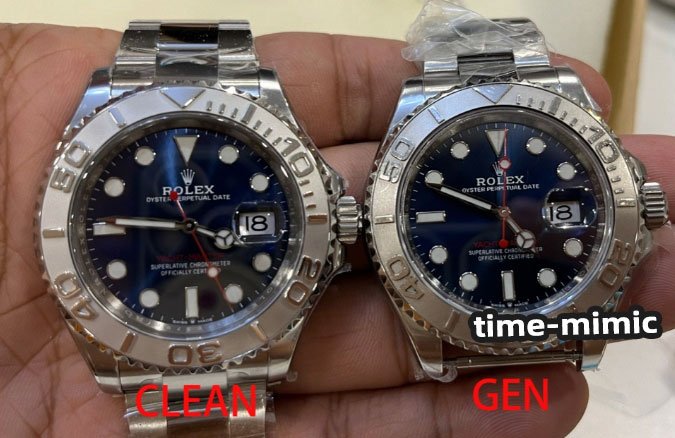 Clean Factory Rolex Yacht-Master 126622-0002 Blue Dial (Shanghai 3235 Upgrade) vs. Genuine: Analysis Under Natural Lighting Conditions Comparative
