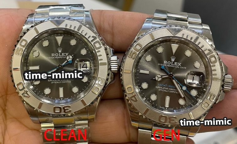 Clean Factory Rolex Yacht-Master 126622-0001 Grey Dial (Shanghai 3235 Upgrade) vs. Genuine: Analysis Under Natural Lighting Conditions Comparative