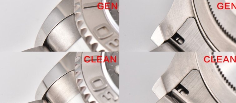Clean Factory Rolex Yacht-Master 126622 (Shanghai 3235 Upgrade) vs. Genuine: Case and Bracelet Connection Comparison
