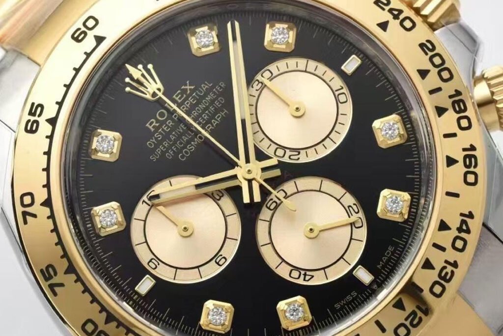 Clean Factory Rolex Daytona 126503 Two-Tone Diamond Markers 4131 Movement-1 1 super clone watches