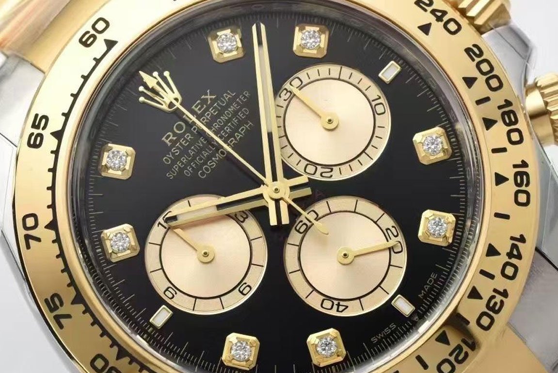 Clean Factory Rolex Daytona 126503 Two-Tone Diamond Markers 4131 Movement-1 1 super clone watches
