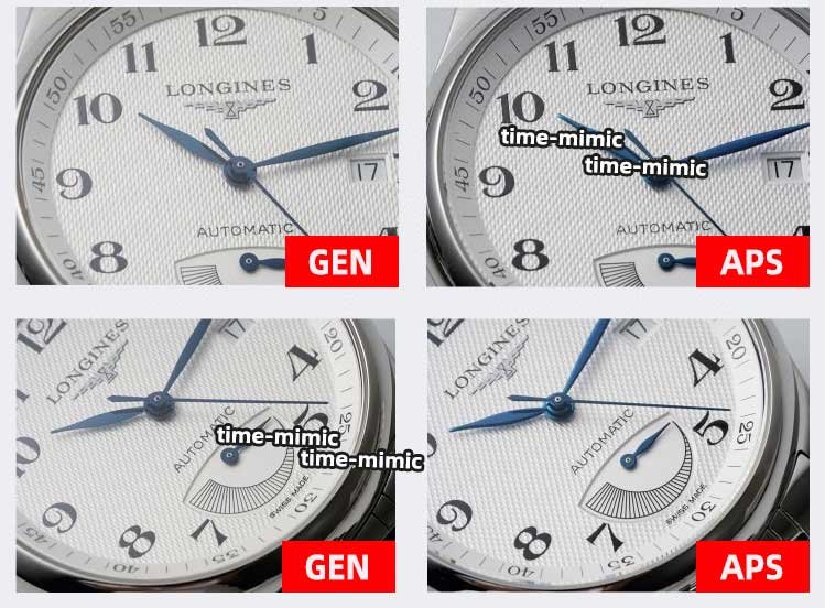 APS Factory Longines Master Collection L2.708.4.78.6 Replica vs. Genuine – Crystal Comparative