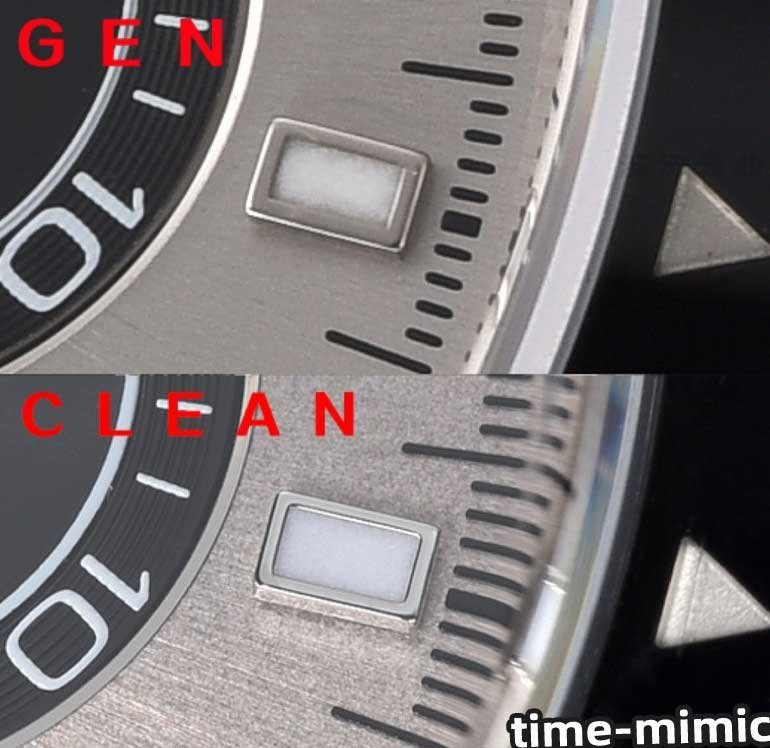 Clean Factory Rolex Cosmograph Daytona m126519ln Cement Grey 4131 Movement Replica watch vs Genuine: Dial Scale Nail Comparison