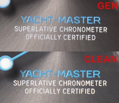 Clean Factory Rolex Yacht-Master 126622 (Shanghai 3235 Upgrade) vs. Genuine: Dial font comparison
