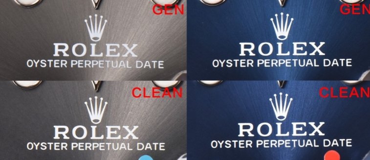 Clean Factory Rolex Yacht-Master 126622 (Shanghai 3235 Upgrade) vs. Genuine: Dial font comparison