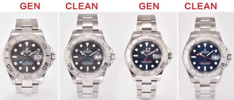 Clean Factory Rolex Yacht-Master 126622 (Shanghai 3235 Upgrade) vs. Genuine: Exterior Comparative