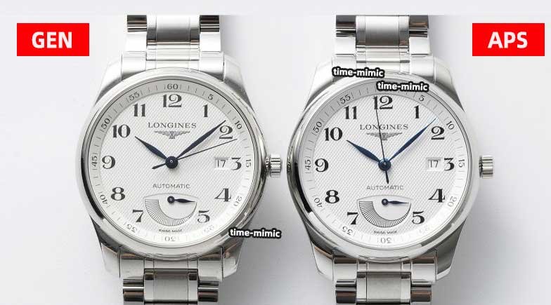 APS Factory Longines Master Collection L2.708.4.78.6 Replica vs. Genuine – Exterior Comparison