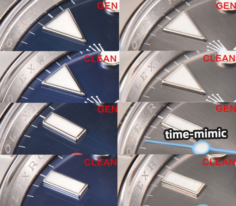 Clean Factory Rolex Yacht-Master 126622 (Shanghai 3235 Upgrade) vs. Genuine: Index Marker Comparison