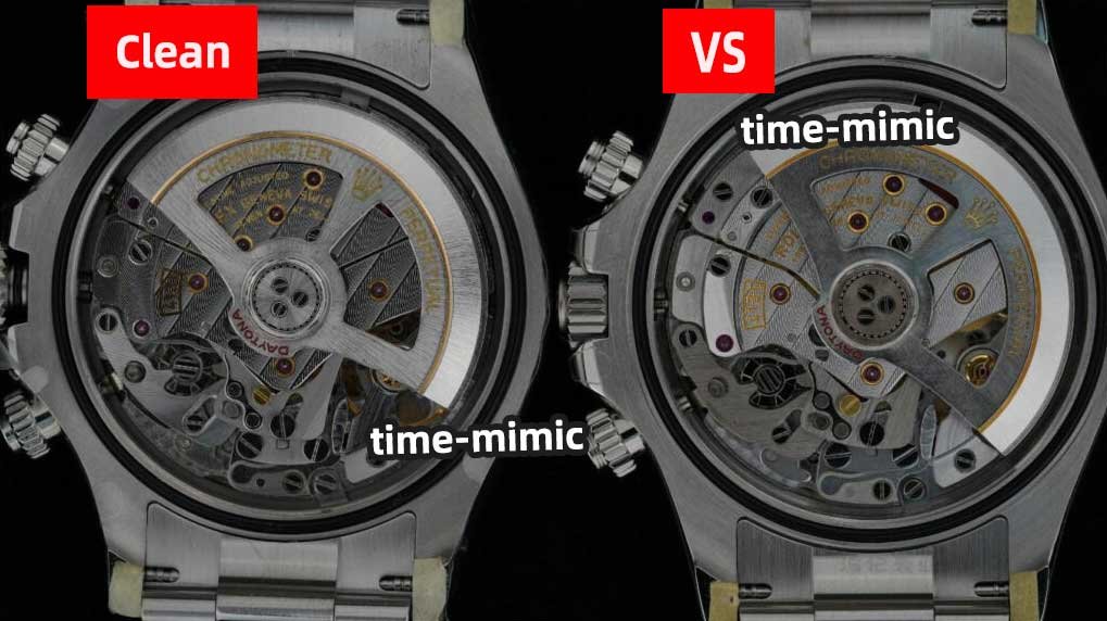 Rolex Daytona M126500LN VS Factory (Dandong 4131)vs. CLEAN Factory (Shanghai 4131):Movement comparison