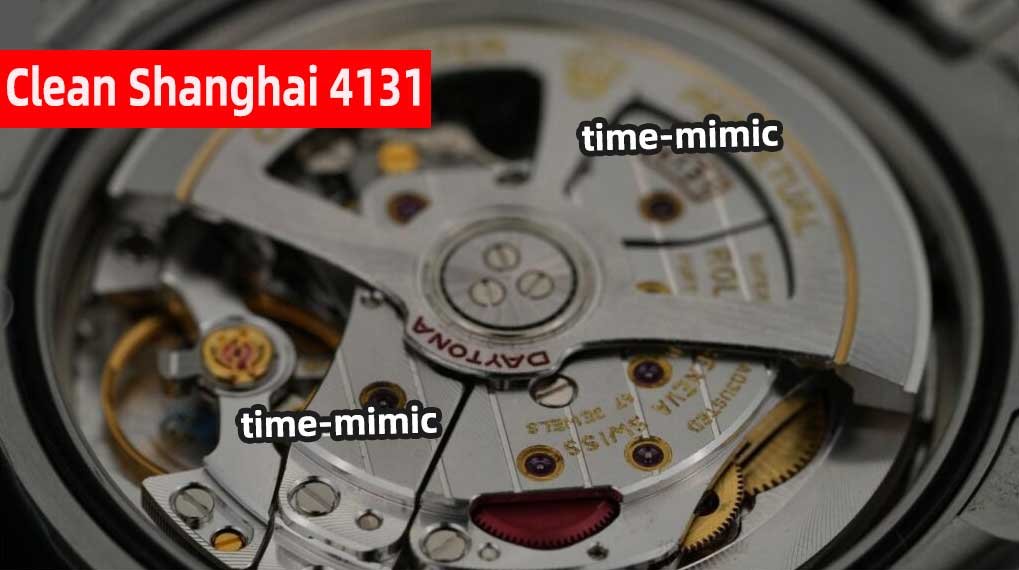 Rolex Daytona M126500LN CLEAN Factory (Shanghai 4131):Movement engraving comparison