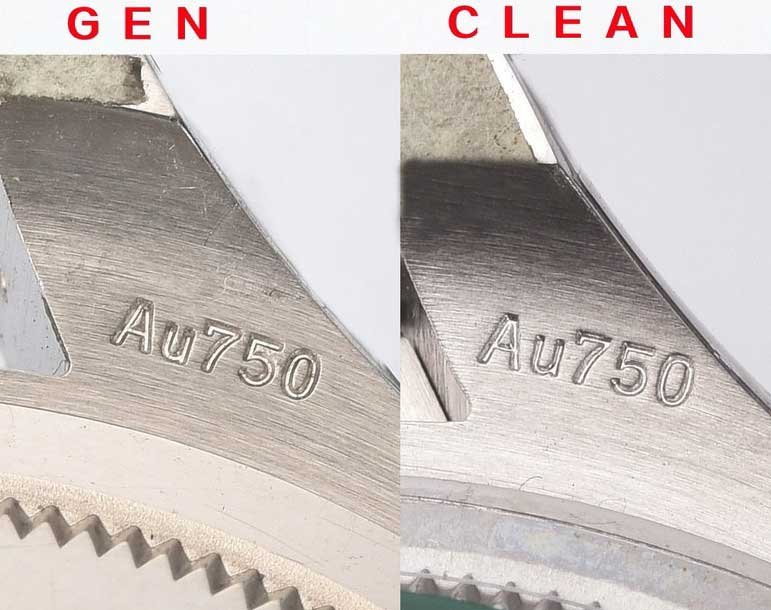 Clean Factory Rolex Cosmograph Daytona m126519ln Cement Grey 4131 Movement Replica watch vs Genuine:Rear lug comparison (2)