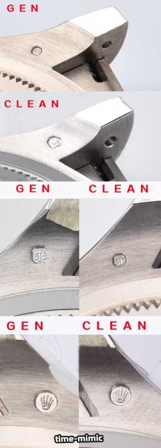 Clean Factory Rolex Cosmograph Daytona m126519ln Cement Grey 4131 Movement Replica watch vs Genuine:Rear lug comparison (3)