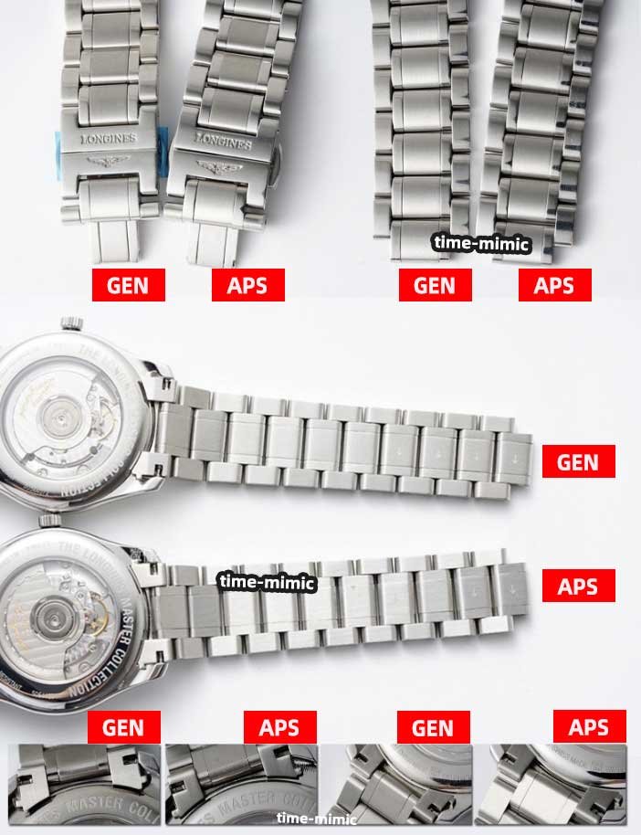 APS Factory Longines Master Collection L2.708.4.78.6 Replica vs. Genuine – Strap Comparison