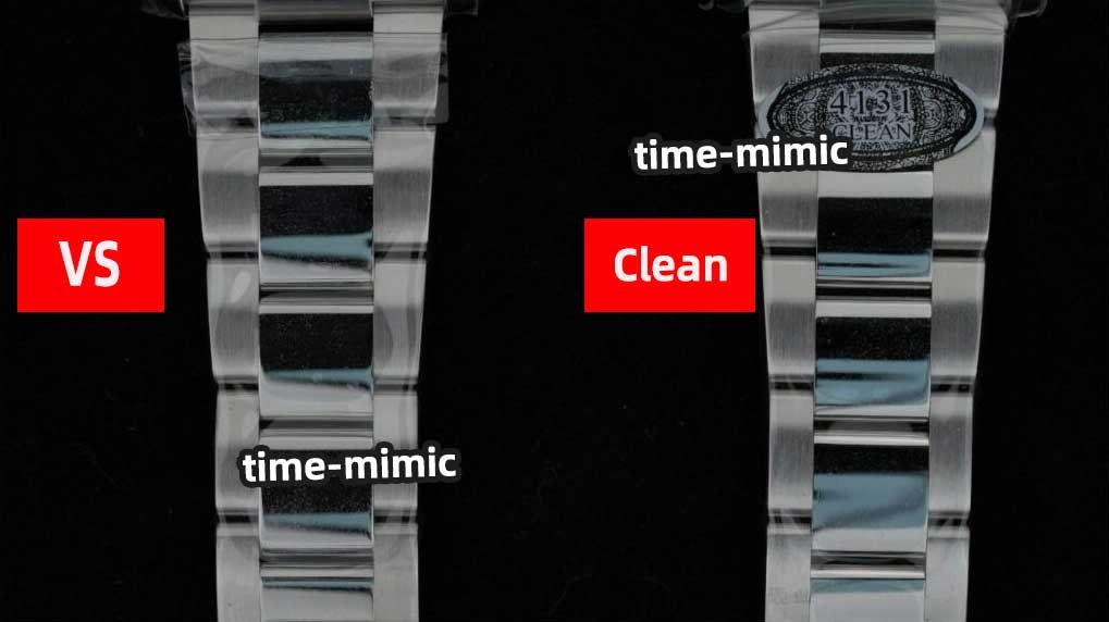 Rolex Daytona M126500LN VS Factory (Dandong 4131)vs. CLEAN Factory (Shanghai 4131):Watch Strap comparison