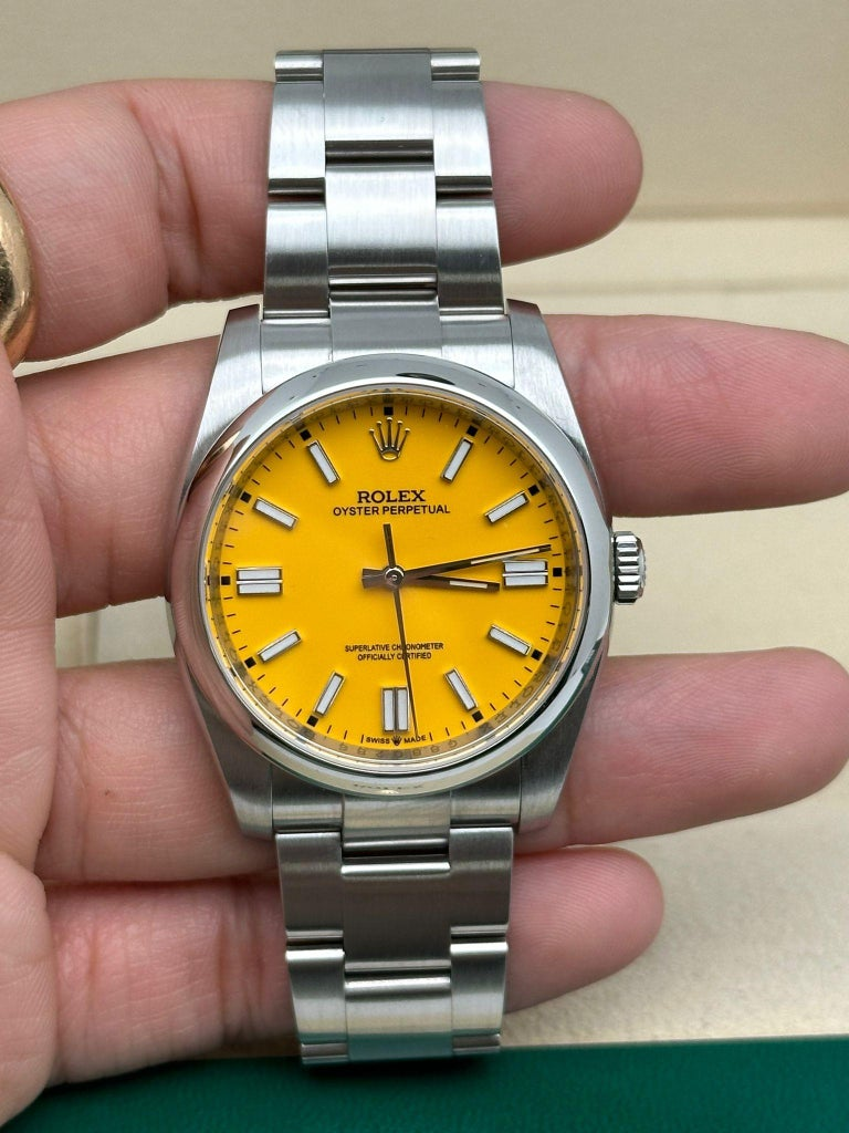 Rolex Oyster Perpetual 124300 Yellow Dial
