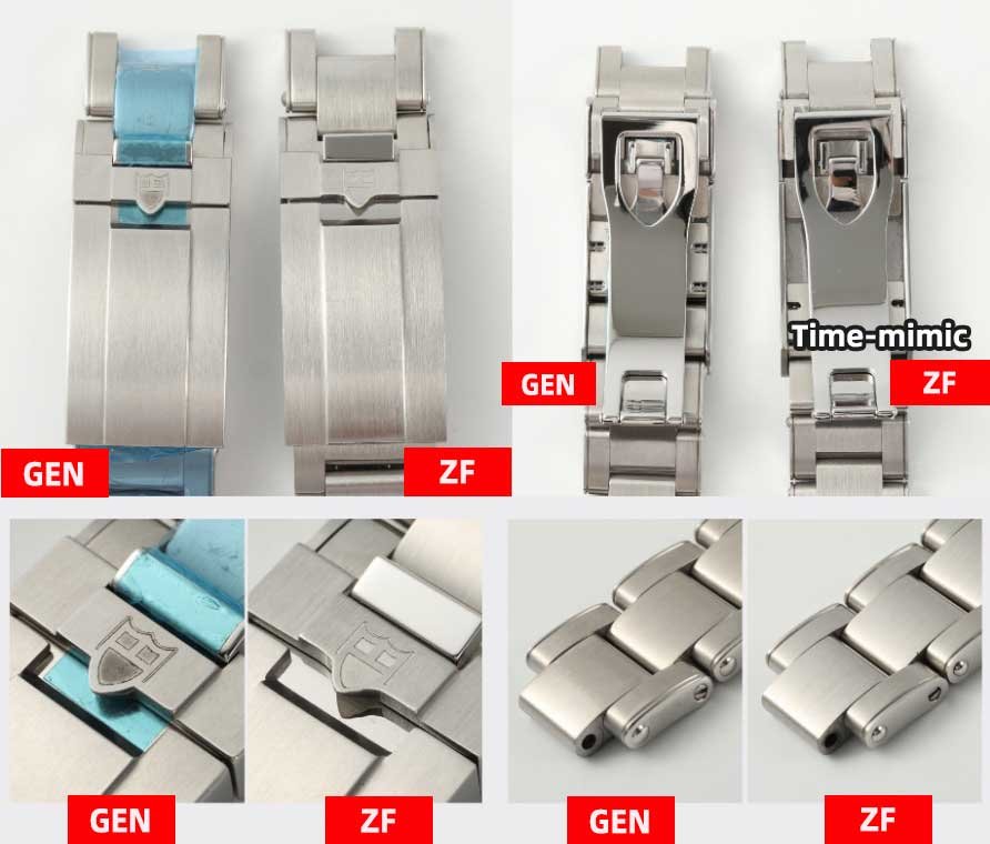 ZF Factory Tudor Black Bay 54 M79000N-0001 Replica Watch vs Real: Bracelet & Clasp Comparison