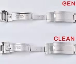 Replica Watch Clean Factory Rolex Submariner 126610LV-0002 Super Clone vs Original - Bracelet Front Opening Comparison
