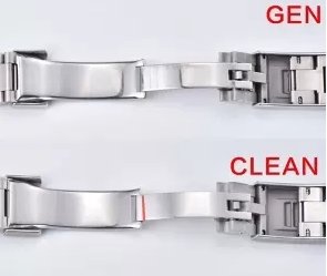 Replica Watch Clean Factory Rolex Submariner 126610LV-0002 Super Clone vs Original - Bracelet Back Open Comparison