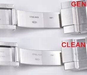 Replica Watch Clean Factory Rolex Submariner 126610LV-0002 Super Clone vs Original - Bracelet Engraving Comparison